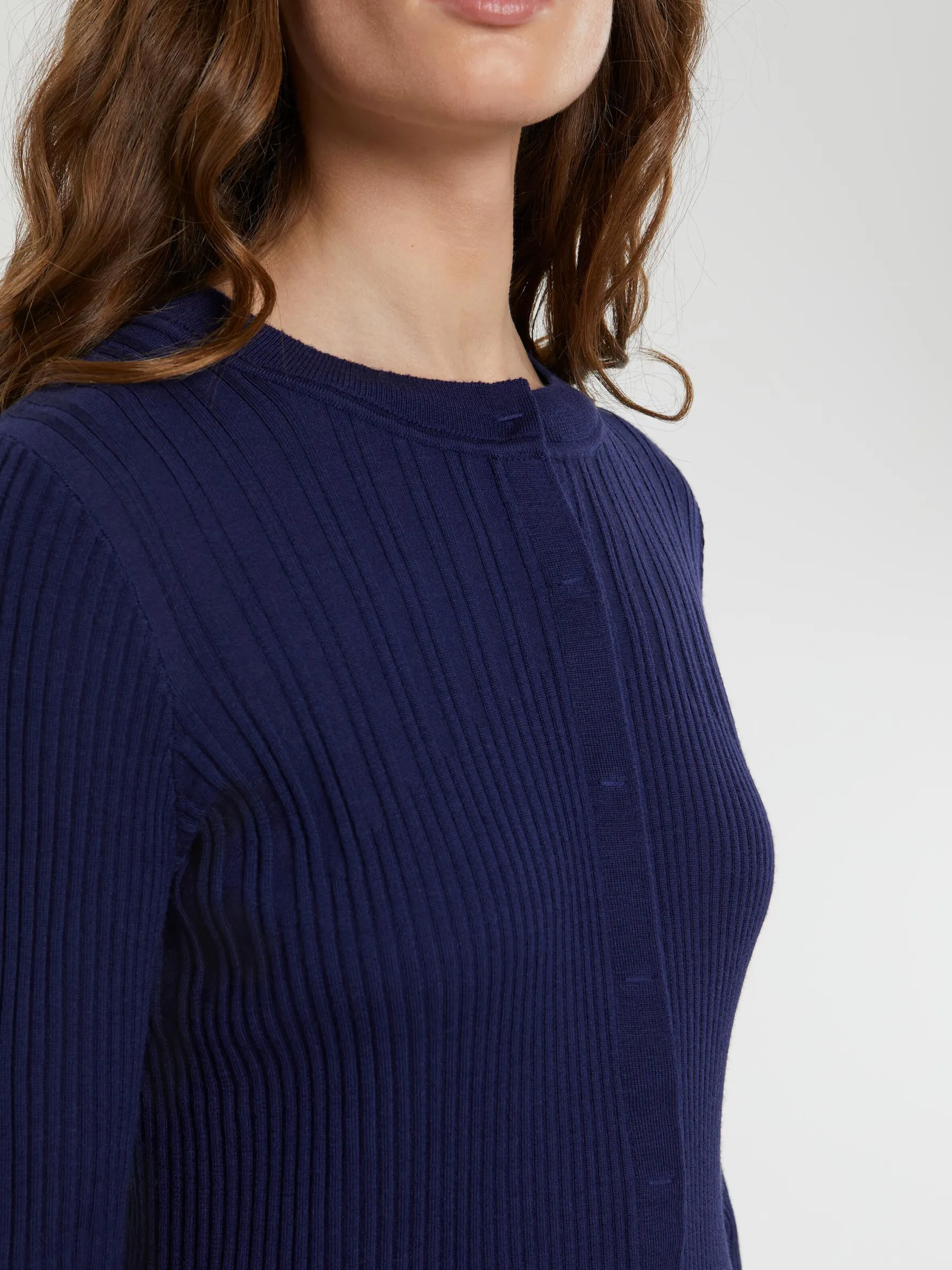 Women Paule Ka Knitwear>Cardigan Cotele En Laine Merinos
