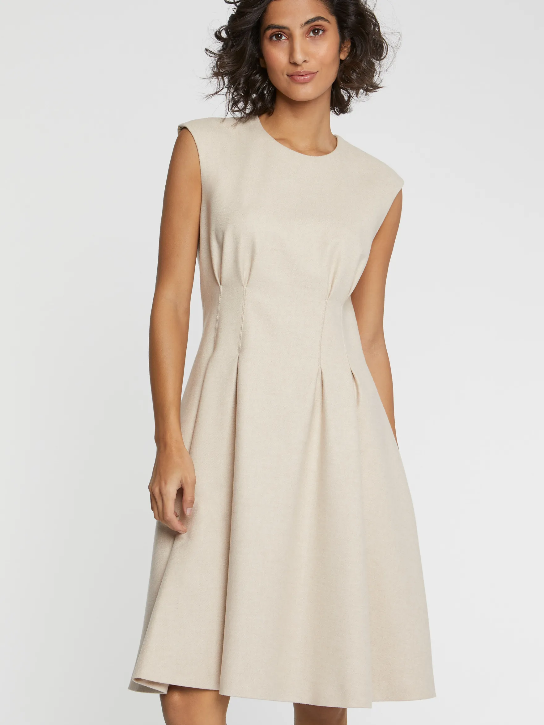 Women Paule Ka Dresses>Cinched Flannel Dress