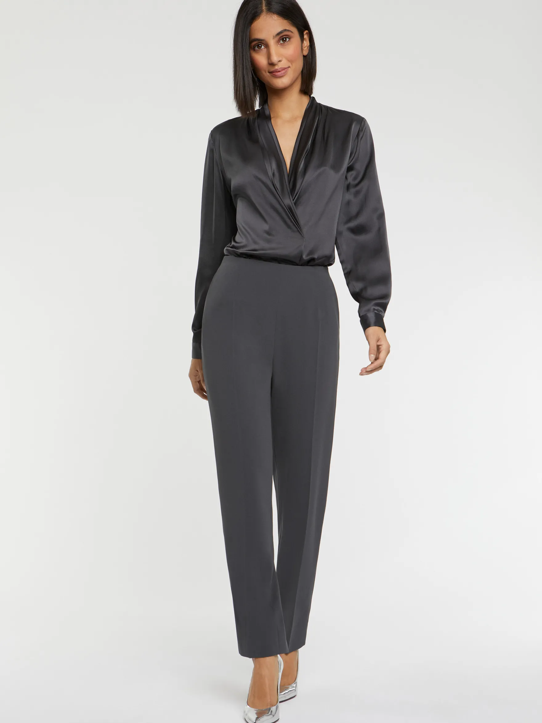 Women Paule Ka Trousers And Jeans>Crepe Straight-Leg Pants