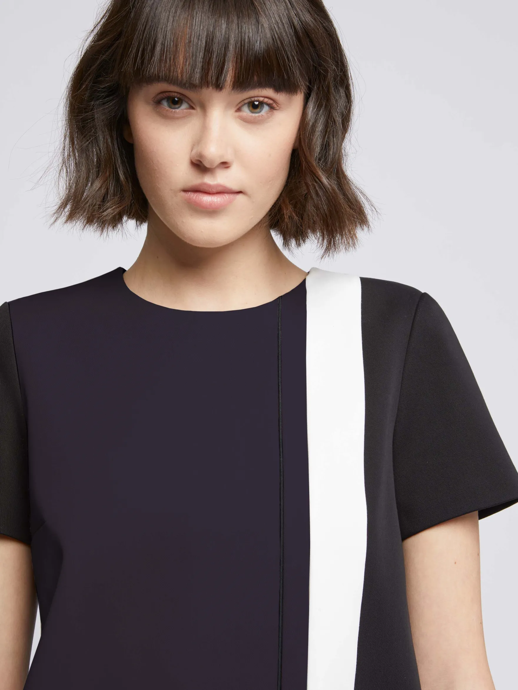 Women Paule Ka Dresses>Graphic Stretch-Tricotine Dress