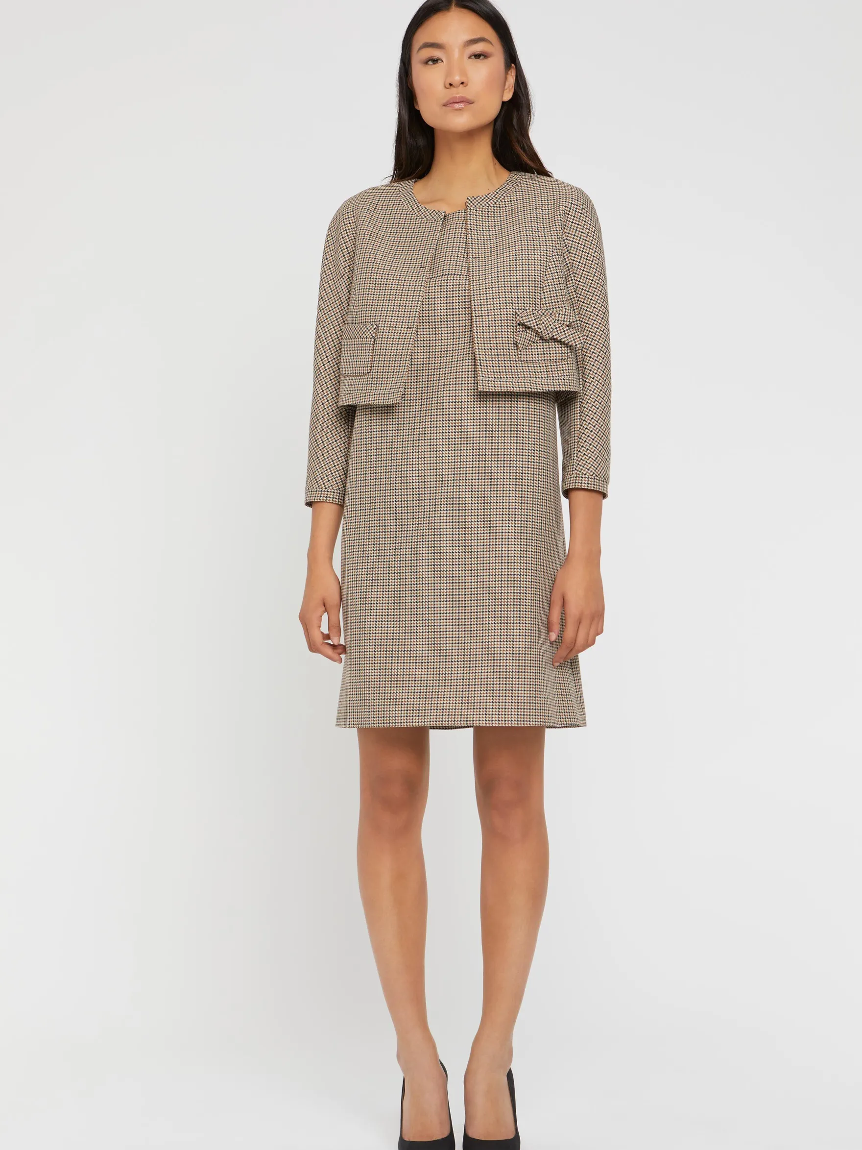 Women Paule Ka Jackets>Houndstooth Jacket