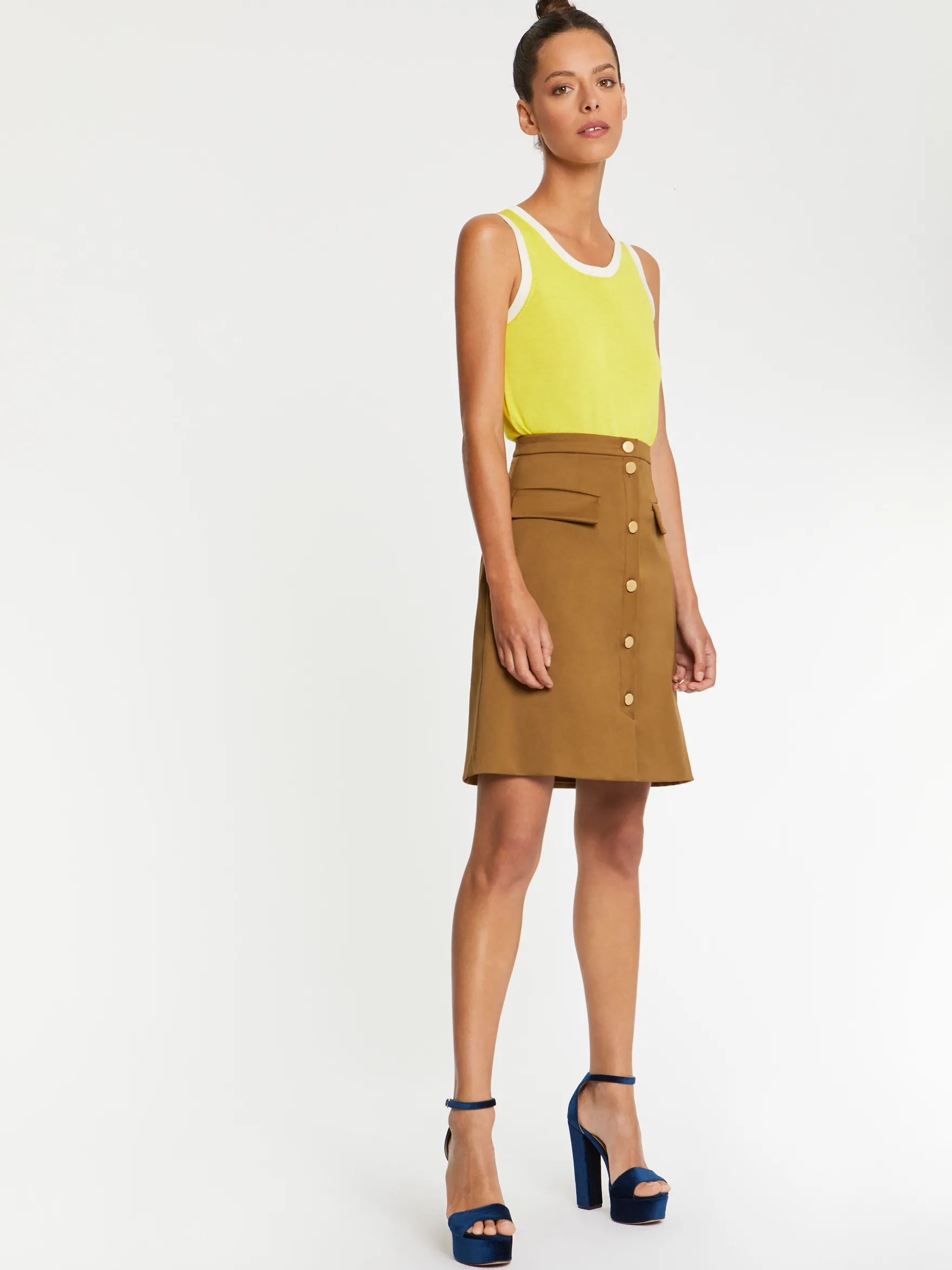 Women Paule Ka Tops>Knitted Tank Top