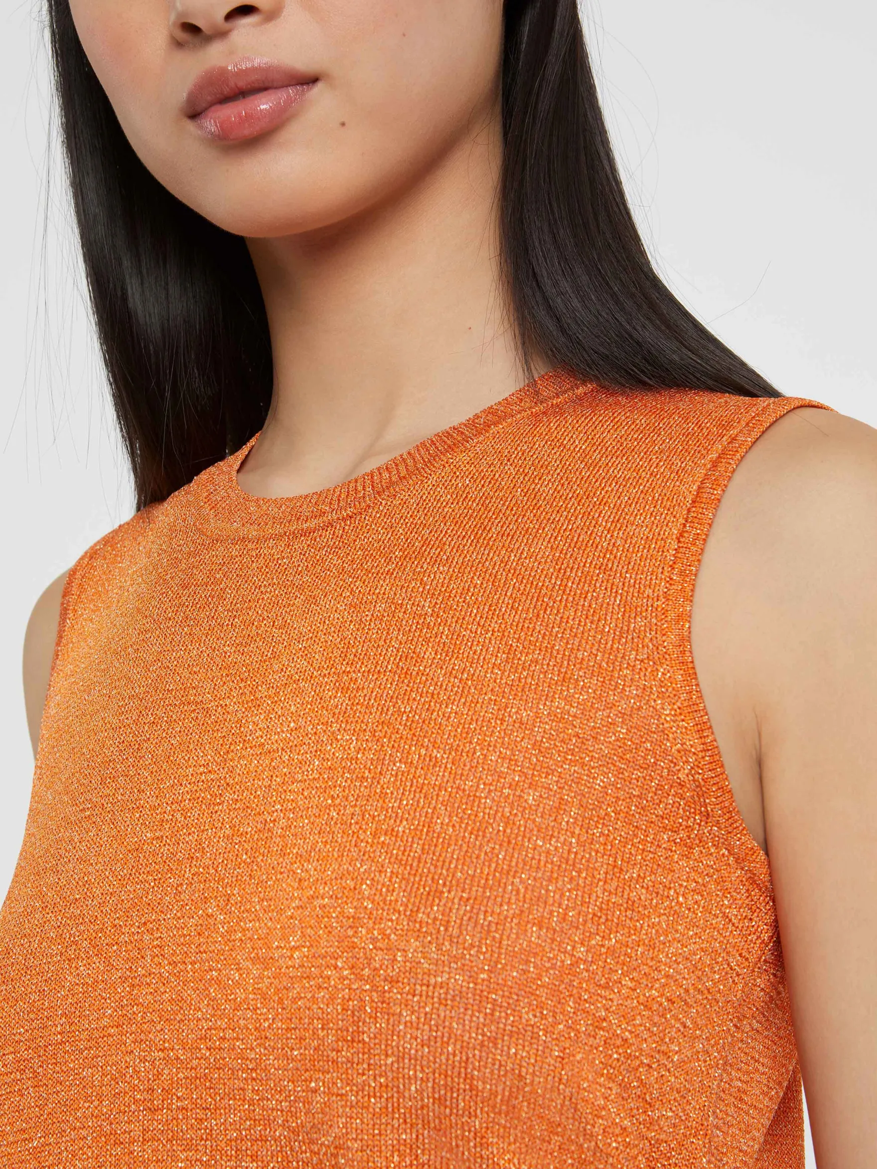 Women Paule Ka Tops>Lurex-Knit Tank Top