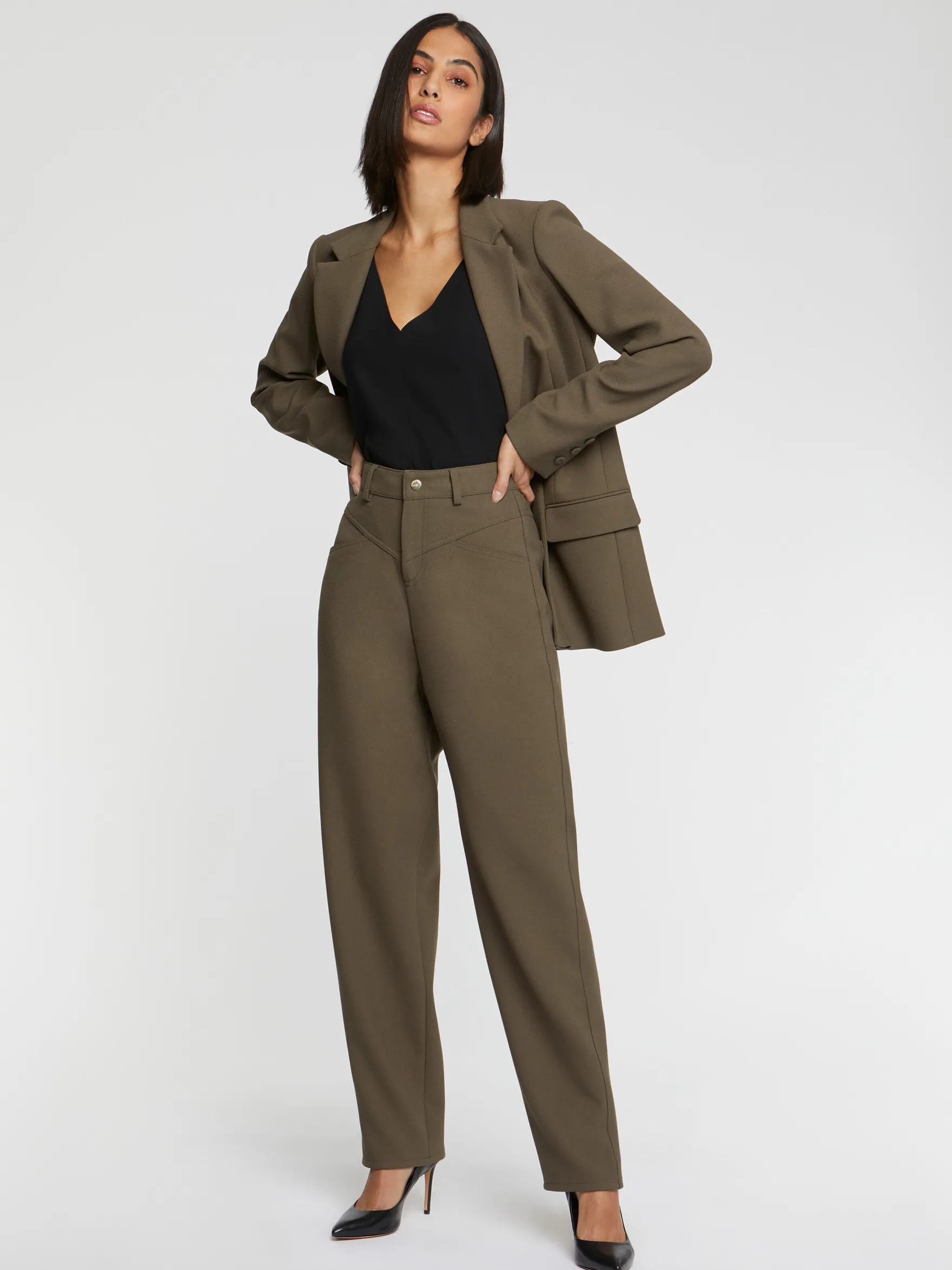 Women Paule Ka Trousers And Jeans>Milano-Knit Peg Pants