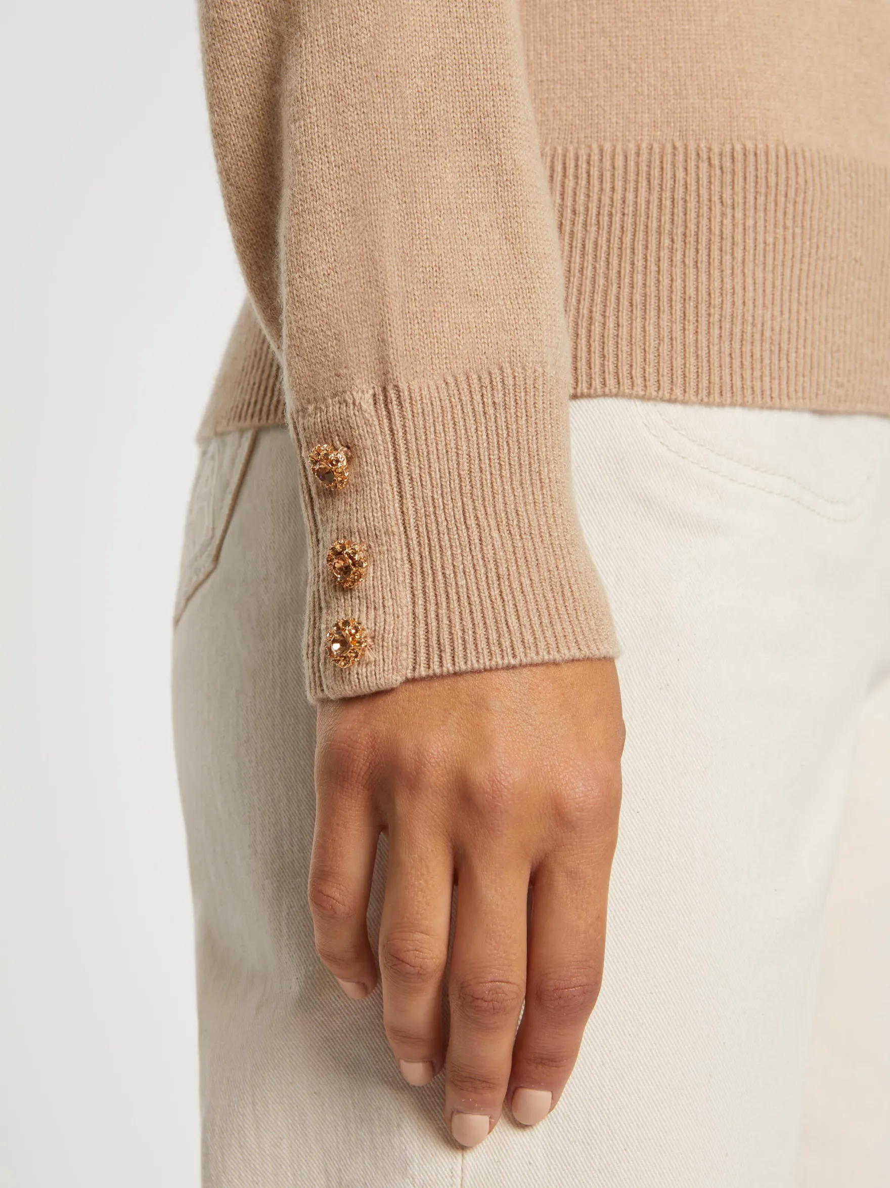 Women Paule Ka Knitwear>Pull Col V En Cachemire