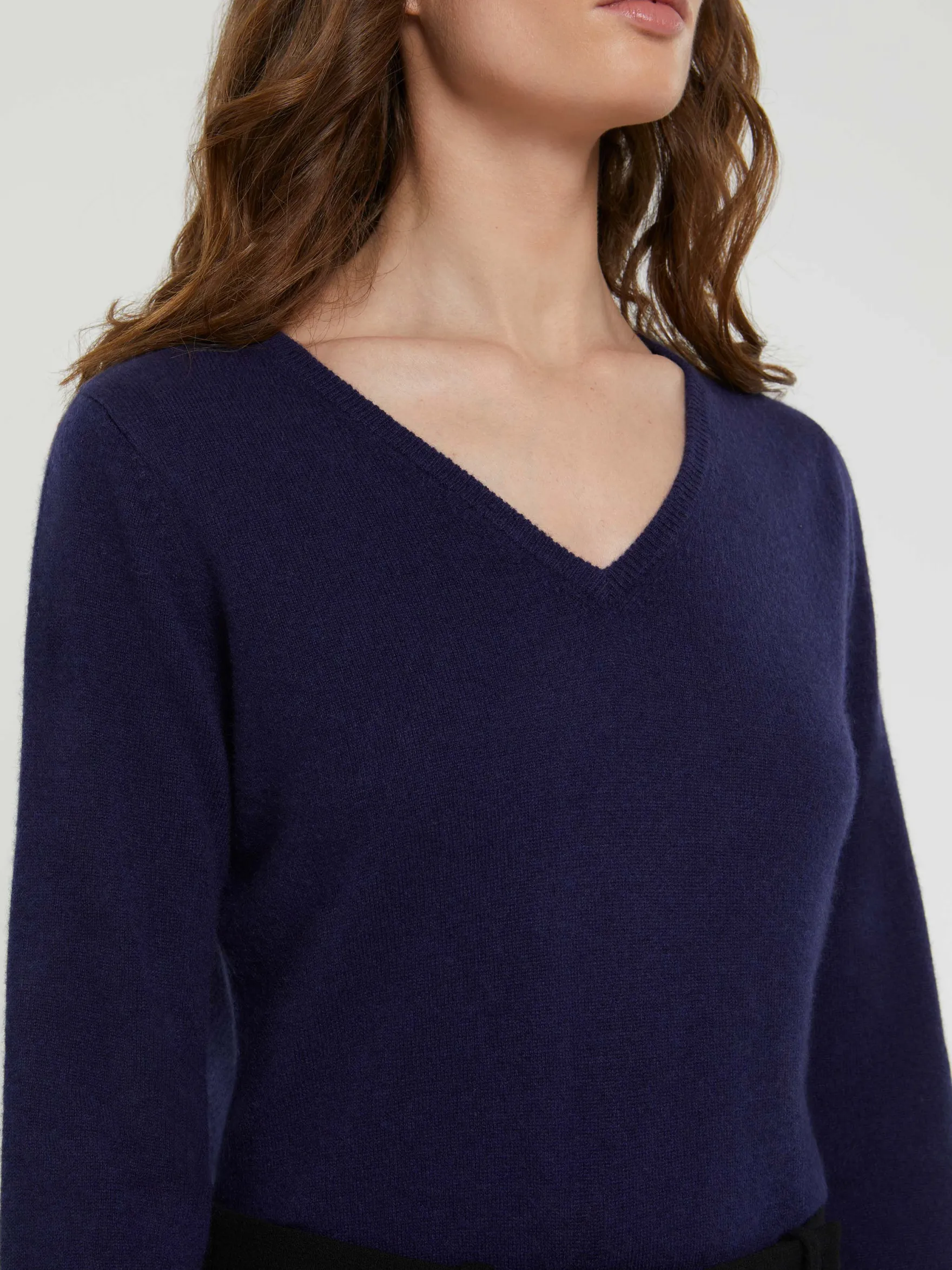 Women Paule Ka Knitwear>Pull Col V En Cachemire