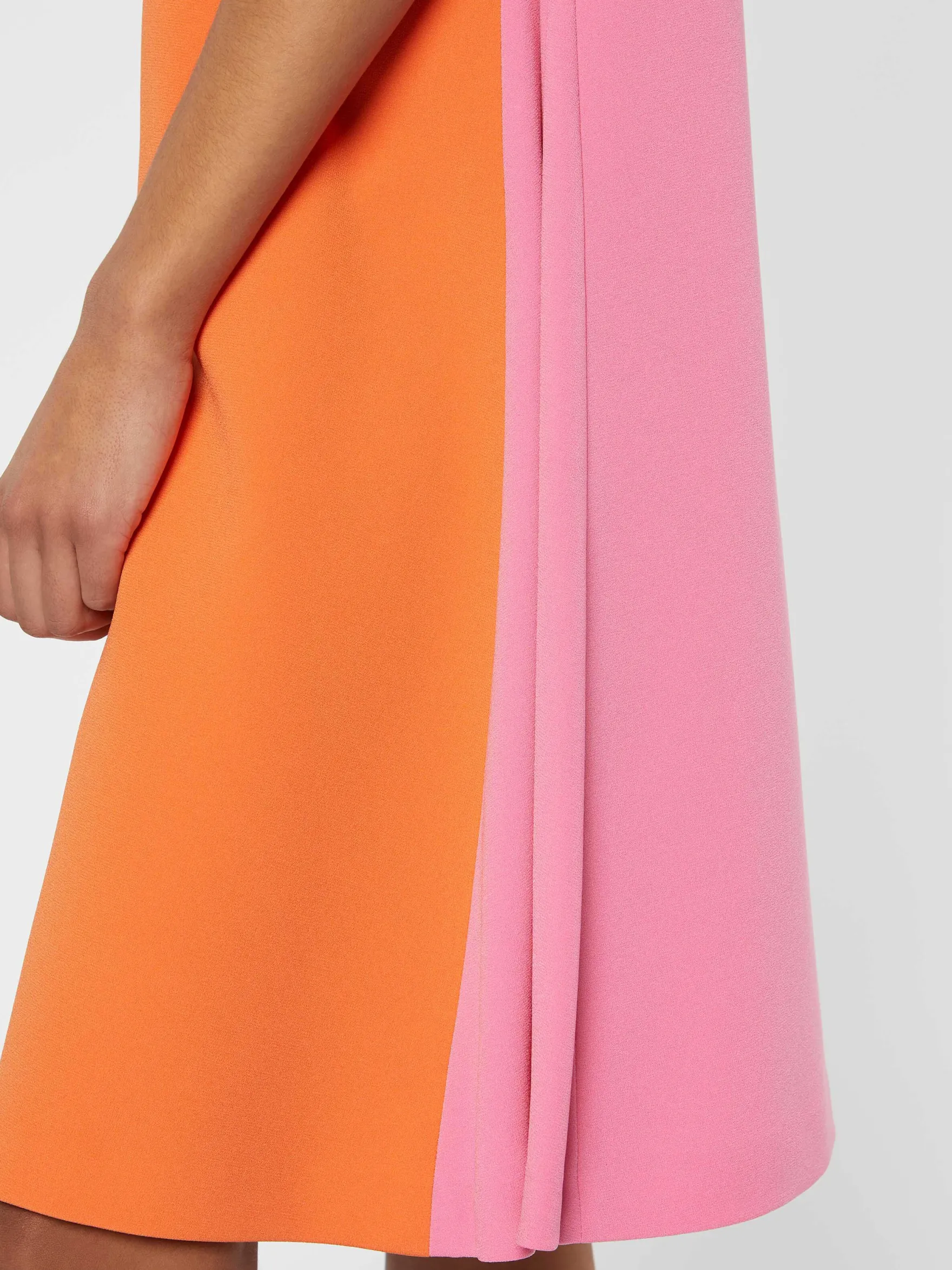 Women Paule Ka Dresses>Satin-Back Crepe Dress