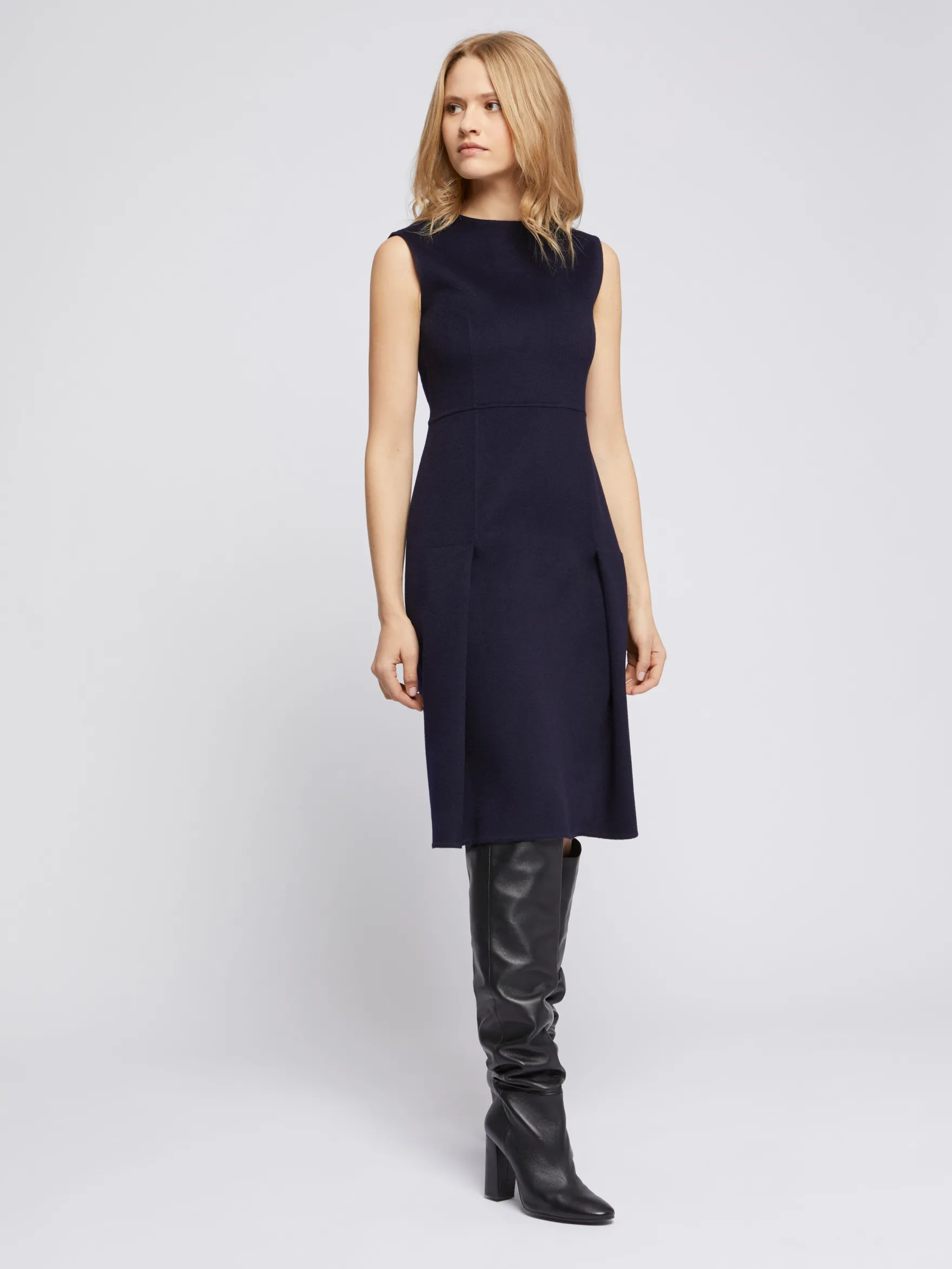 Women Paule Ka Dresses>Shift Wool-Blend Dress