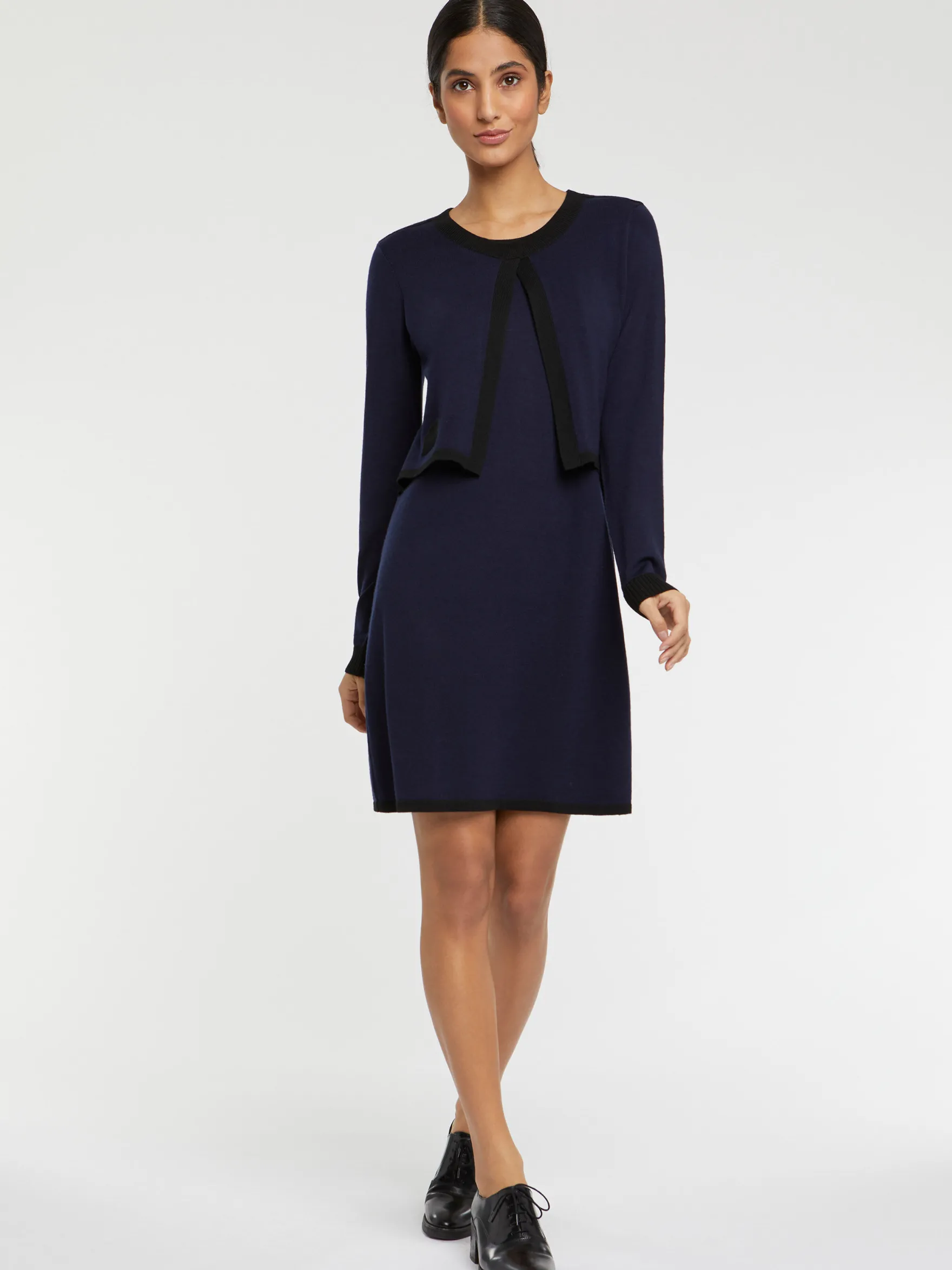 Women Paule Ka Dresses>Short Merino-Wool Dress