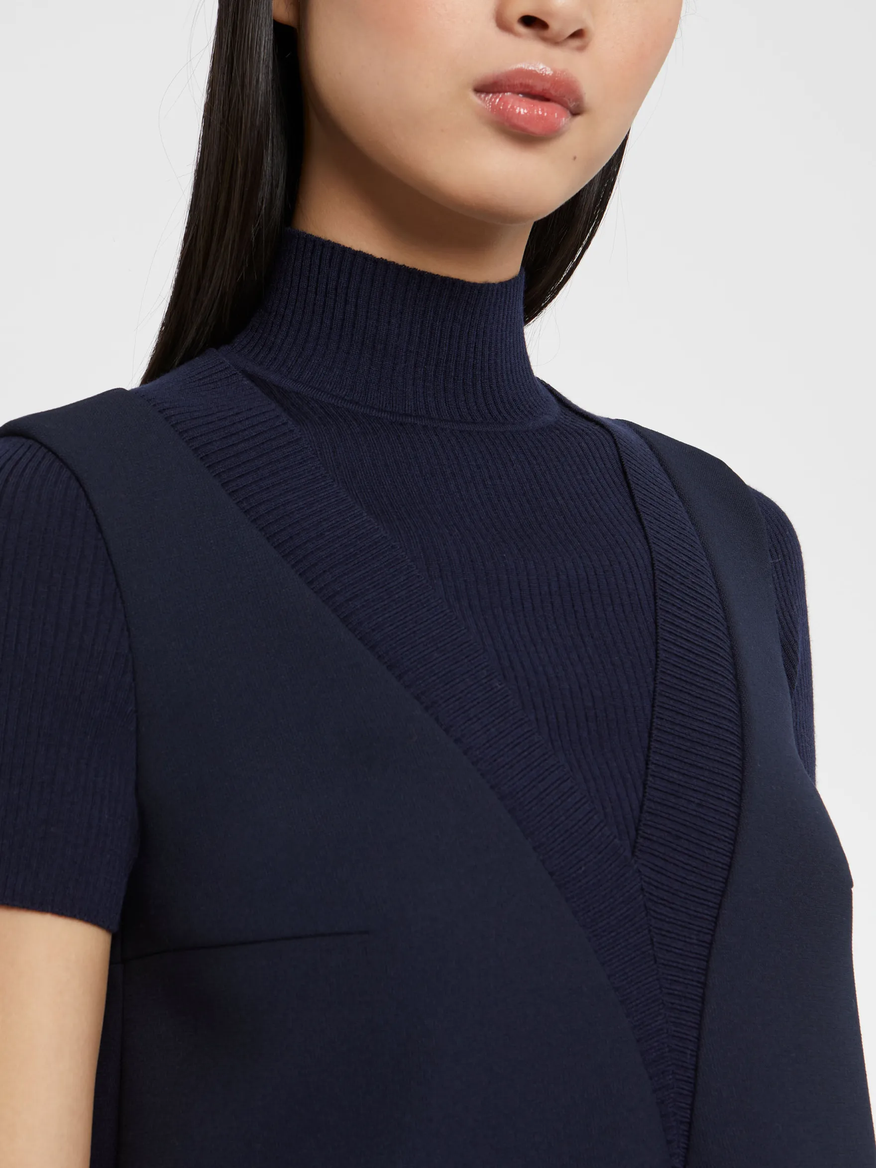 Women Paule Ka Dresses>Short Trompe L'Oeil A-Line Dress