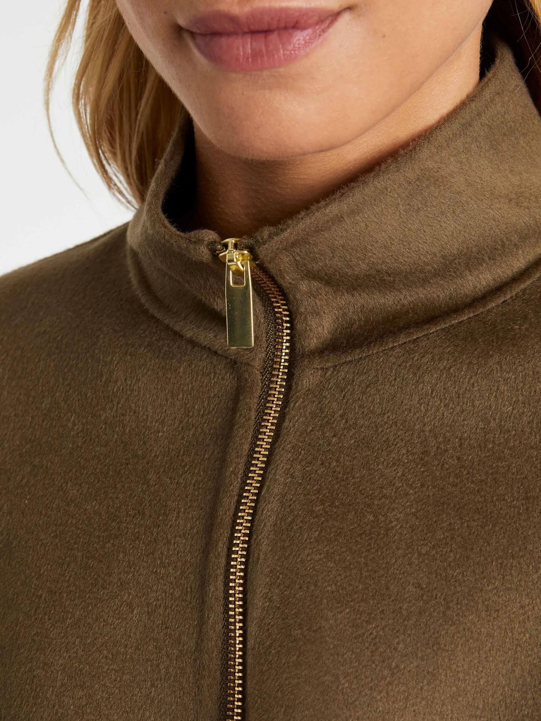 Women Paule Ka Coats>Short Wool And Cashmere Coat