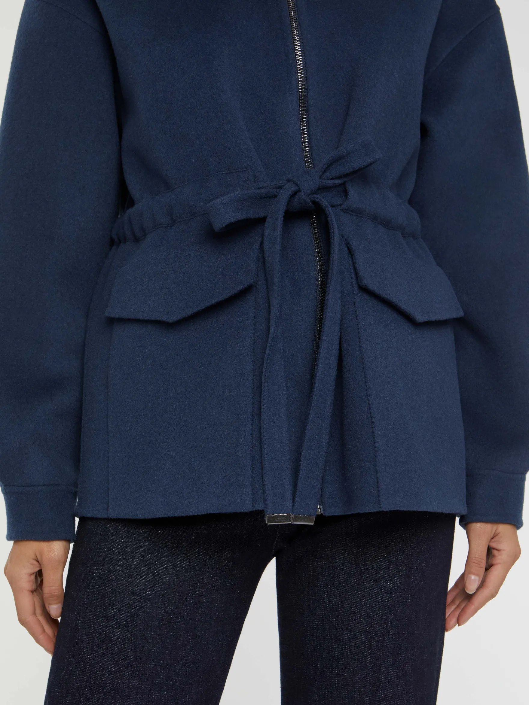 Women Paule Ka Coats>Short Wool And Cashmere Coat