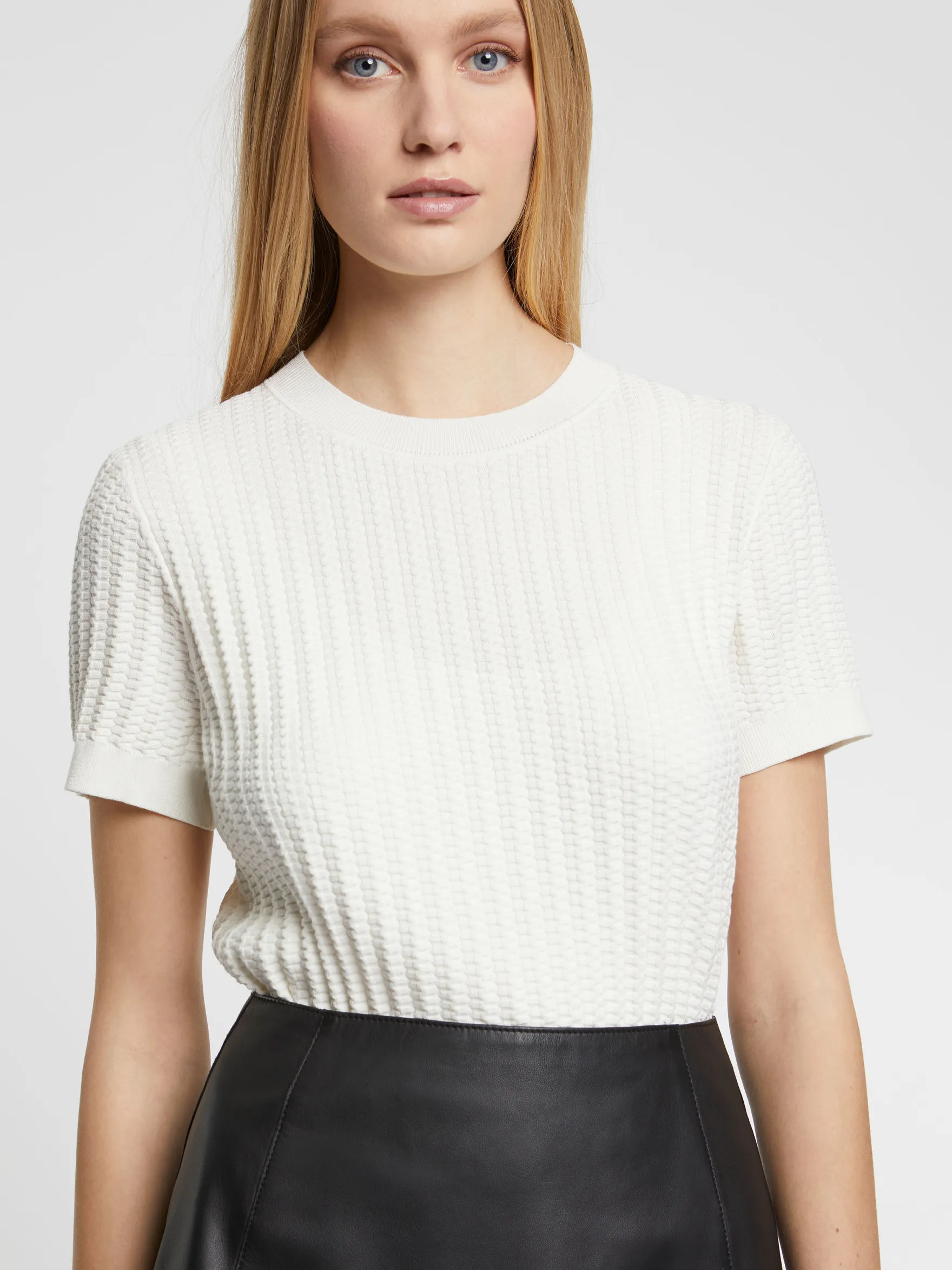 Women Paule Ka Knitwear>Short-Sleeve Knit Sweater