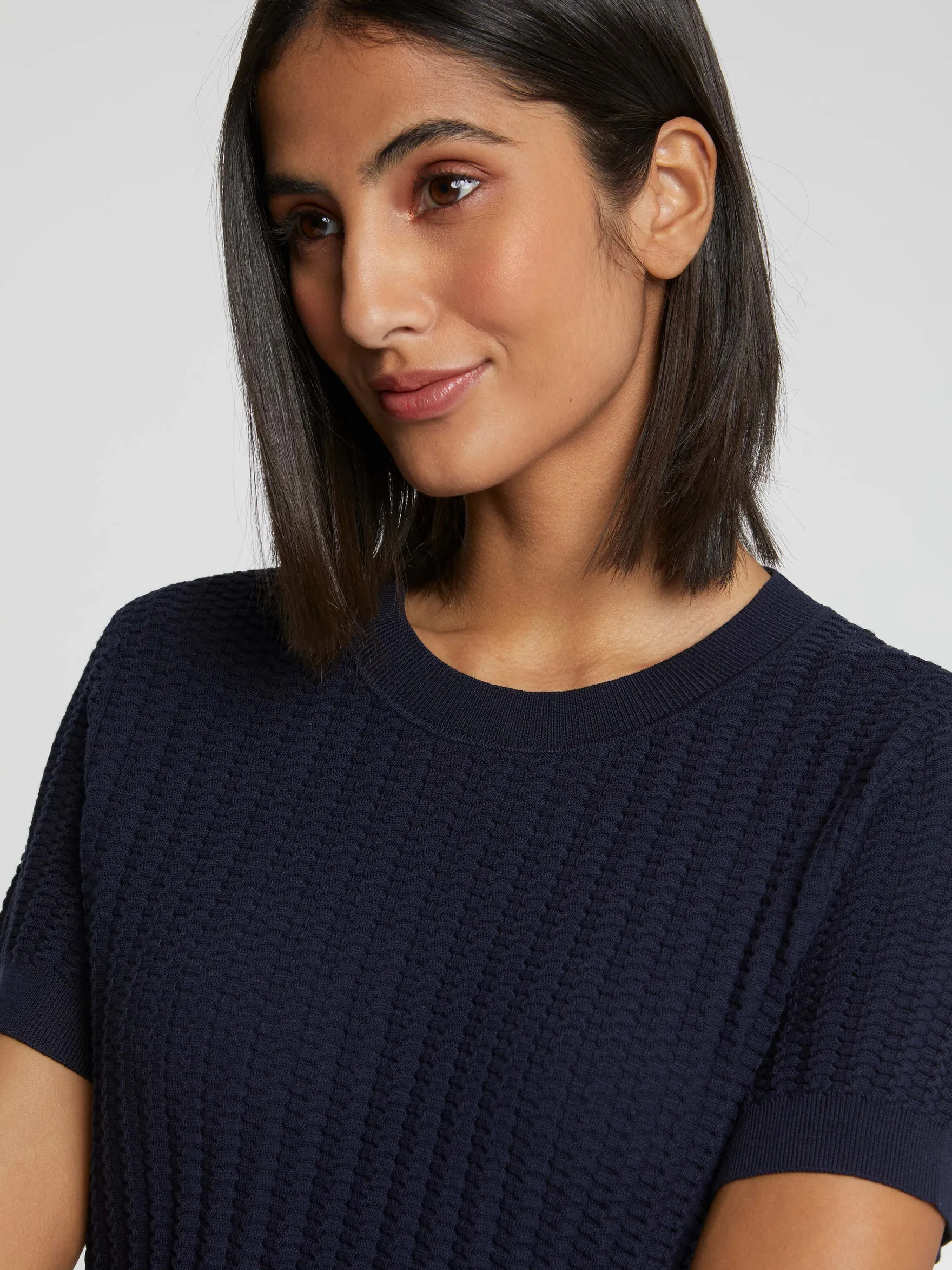 Women Paule Ka Knitwear>Short-Sleeve Knit Sweater