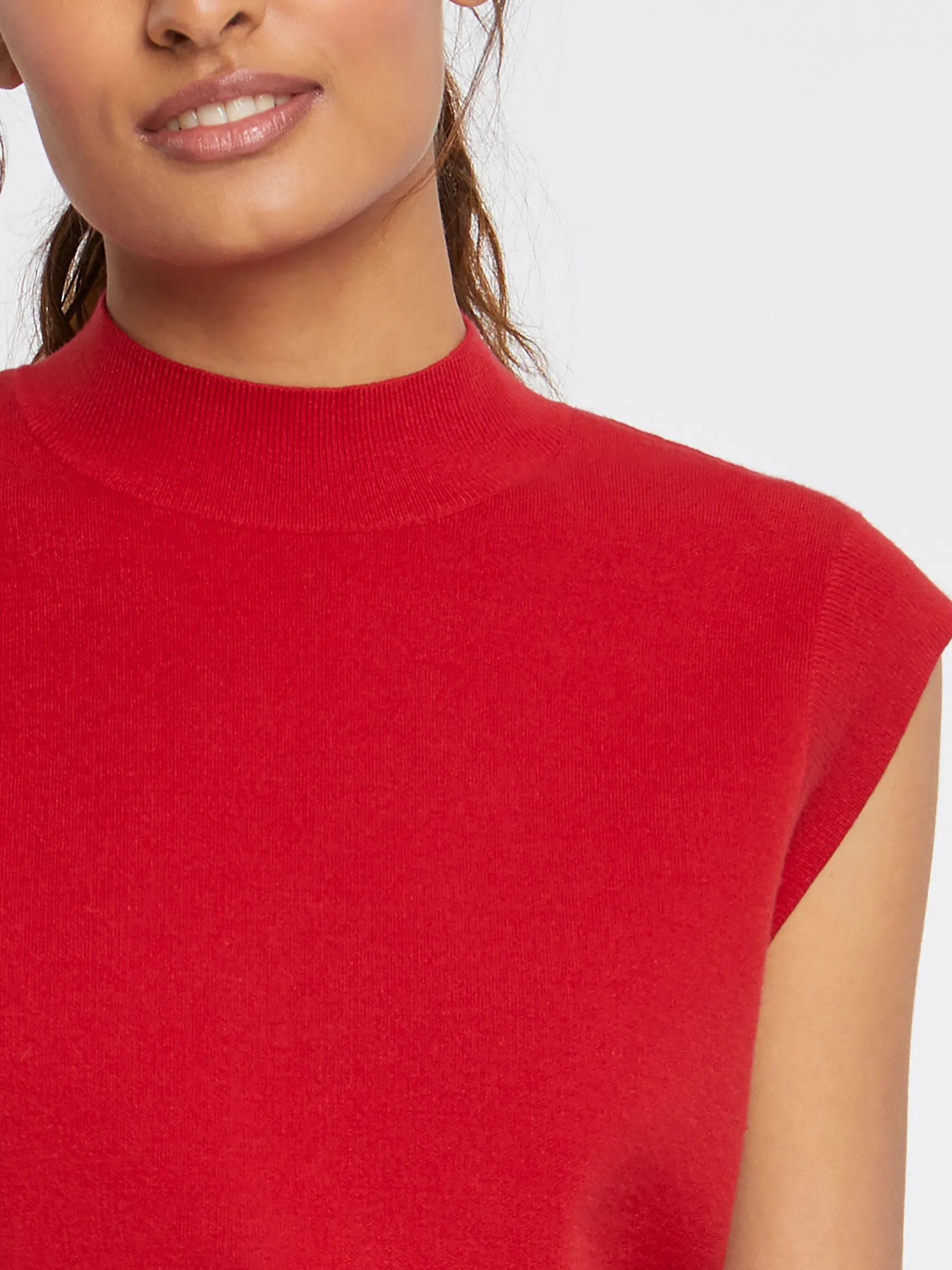 Women Paule Ka Knitwear>Sleeveless Viscose Sweater