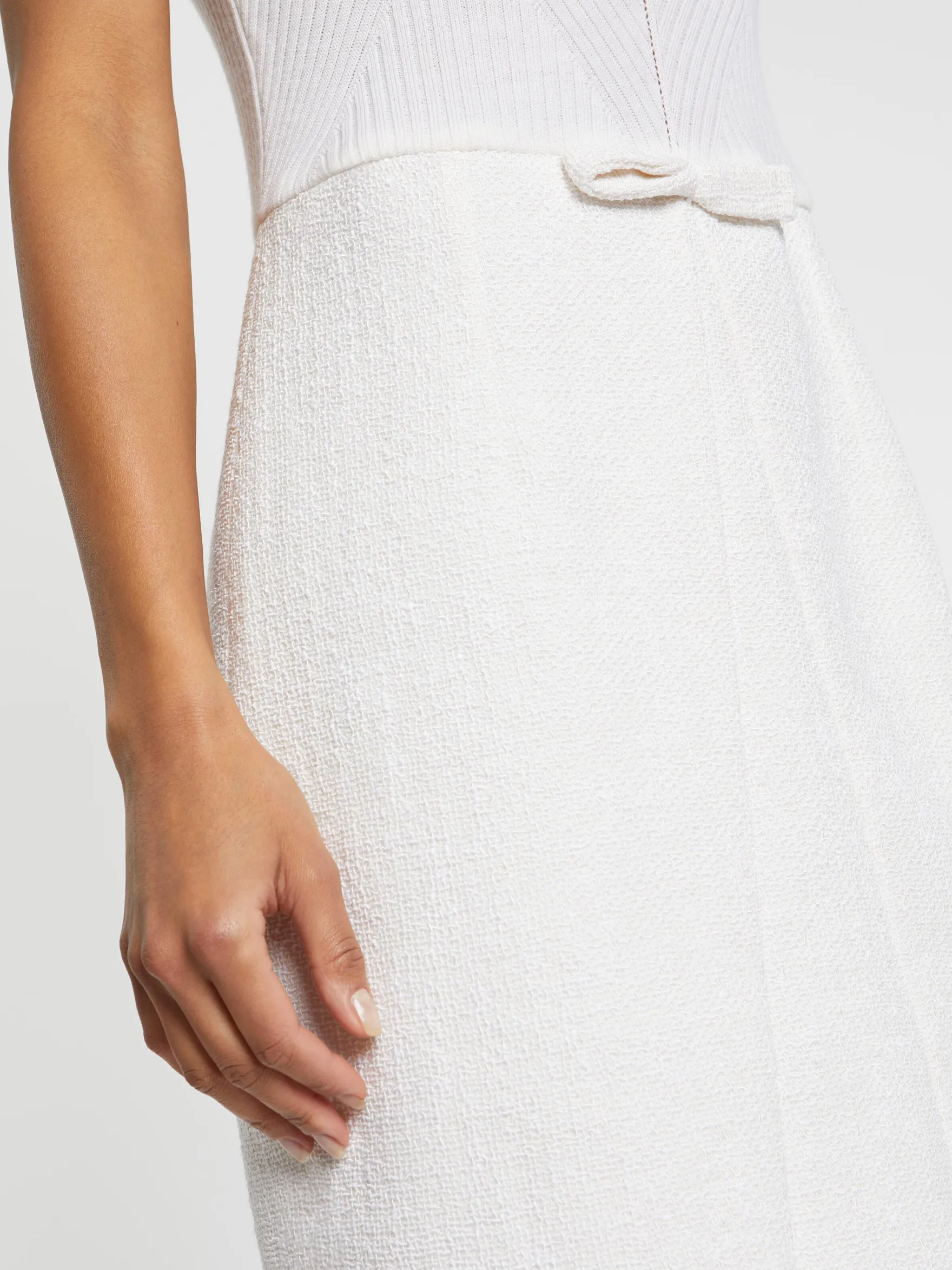 Women Paule Ka Dresses>Trompe L'Oeil Straight-Cut Tweed Dress