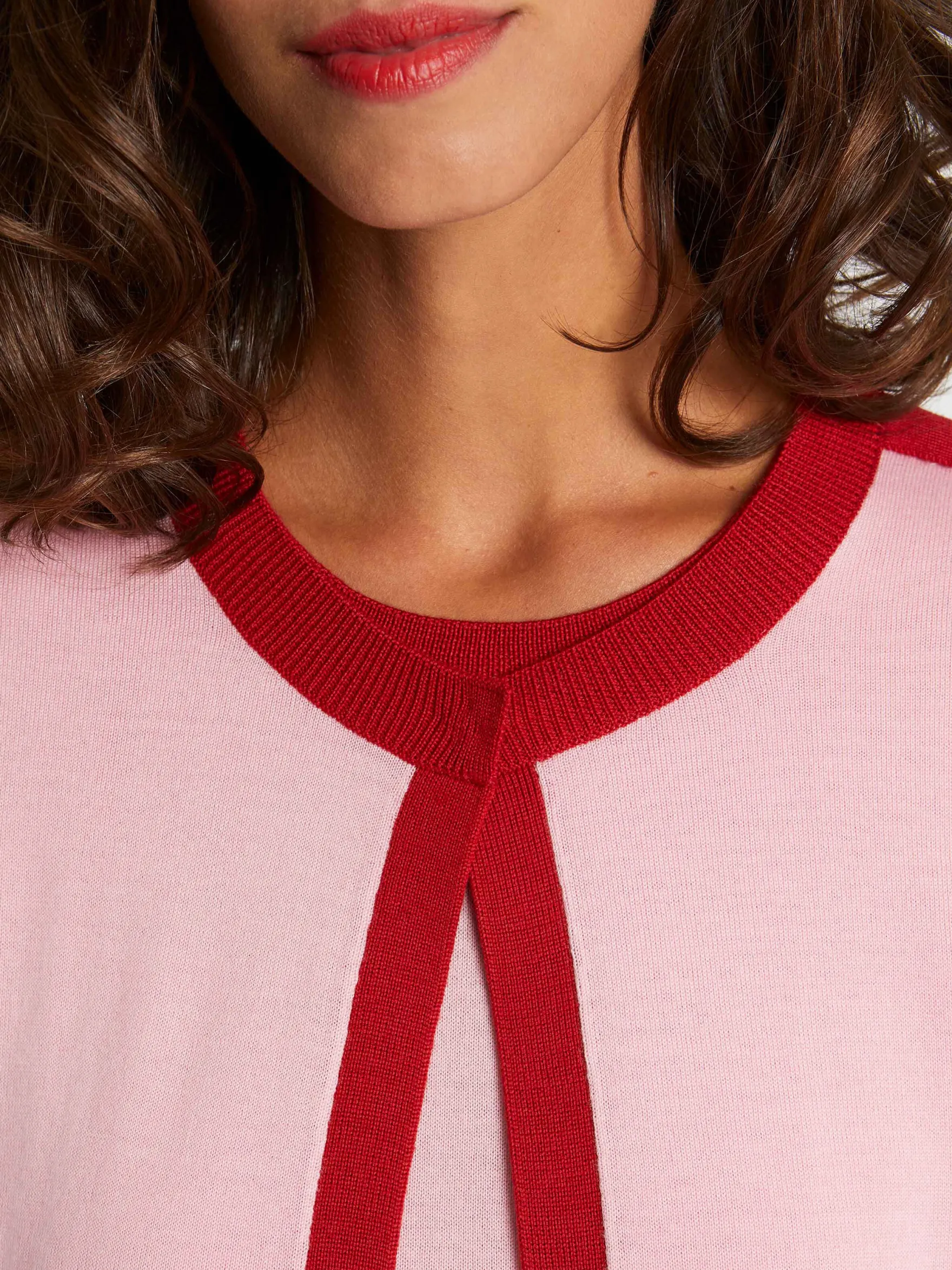 Women Paule Ka Knitwear>Trompe L'Oeil Wool Sweater