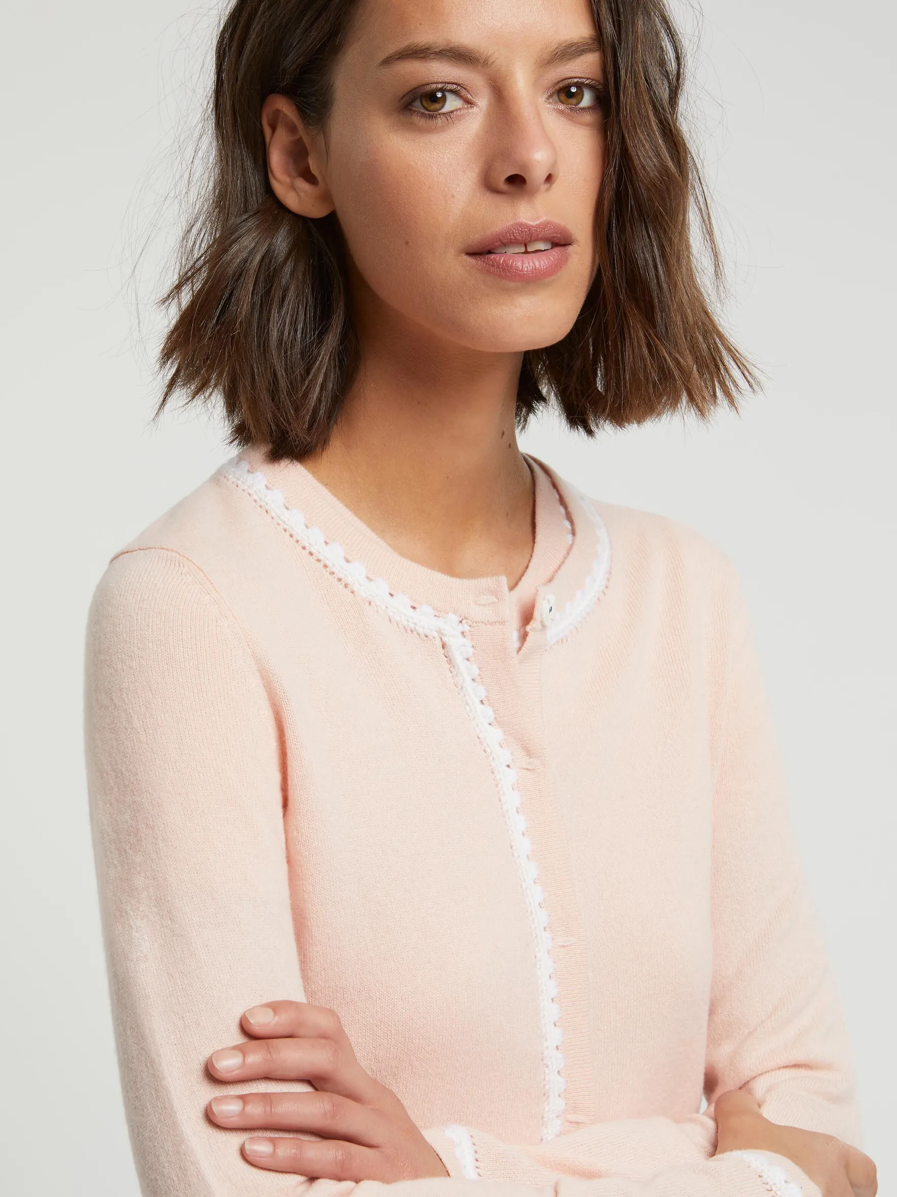 Women Paule Ka Knitwear>Wool And Cashmere Cardigan