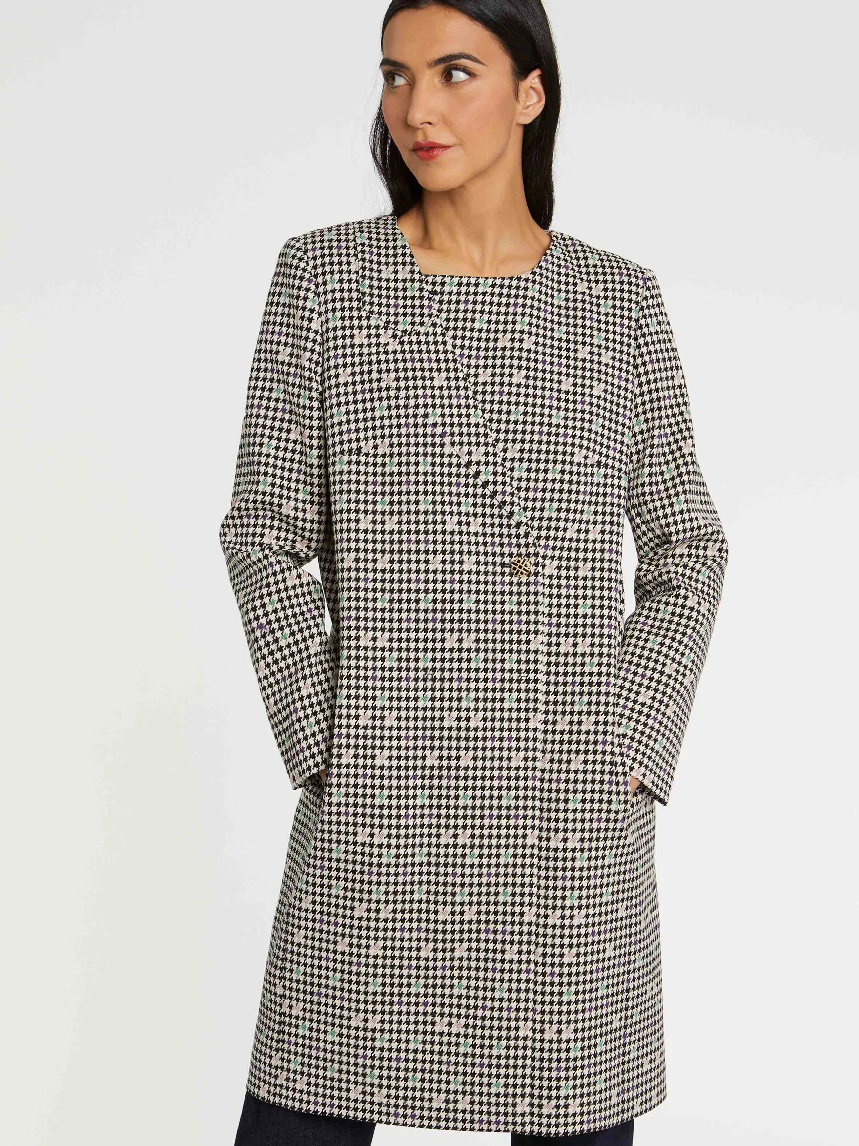 Women Paule Ka Coats>Woven Coat