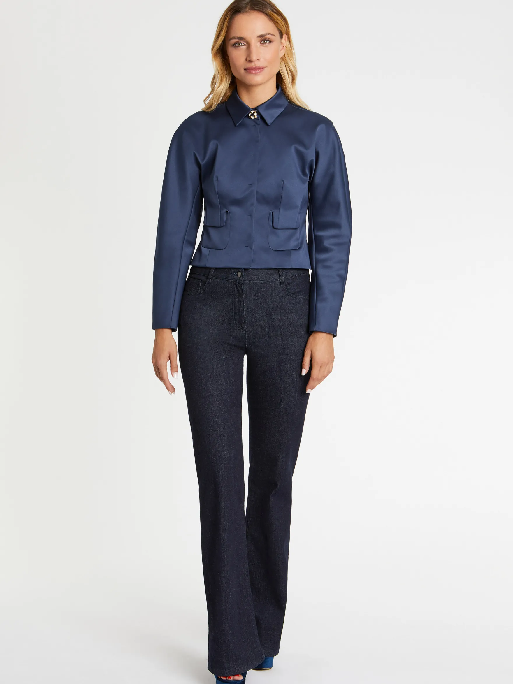 Women Paule Ka Jackets>Woven Suit Jacket