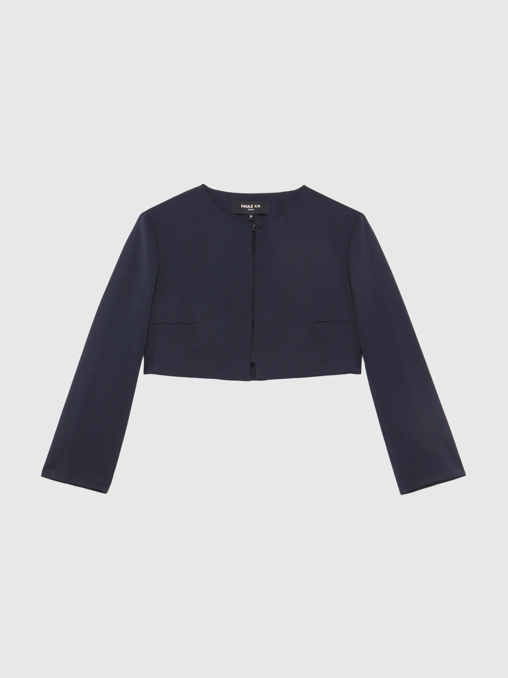 woven_suit_jacket_4-5.webp Women Paule Ka Jackets>Woven Suit Jacket